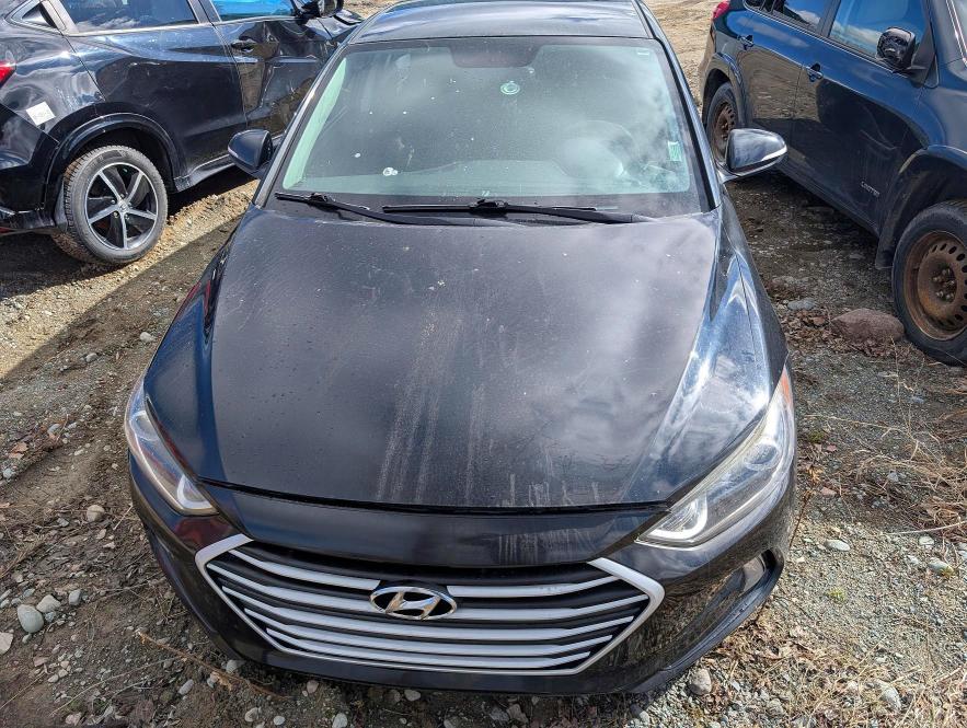 2017 Hyundai Elantra VIN KMHD84LFXHU177222 COPART salvage auction — REAR END, Qc - Gravement Accidente, sold $1,200 on 2026-07-14 (photo 5)