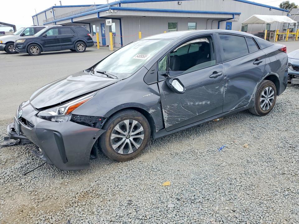 2020 Toyota Prius VIN JTDL9RFU2L3015992 COPART salvage auction — FRONT END, CA - SALVAGE CERTIFICATE, sold $1,900 on 2026-07-28 (photo 1)