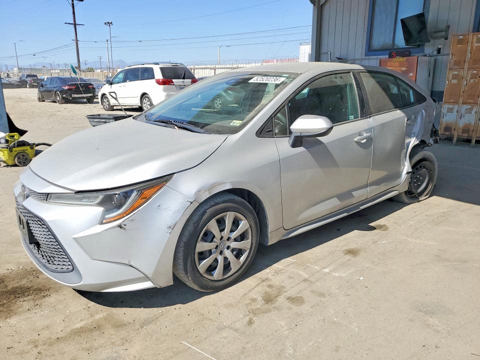 2020 Toyota Corolla VIN 5YFEPRAE5LP064318 COPART salvage auction — REAR END, Ca - Salvage Certificate, sold $2,950 on 2026-07-23 (photo 1)