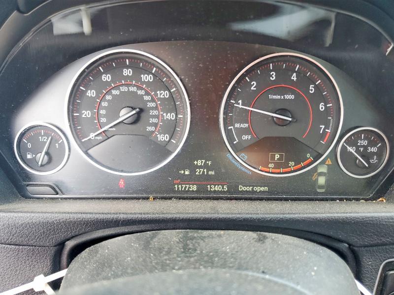 2016 BMW 3er VIN WBA8B3G59GNT63083 COPART salvage auction — FRONT END, Tn - Salvage Certificate, sold $5,500 on 2026-07-29 (photo 9)