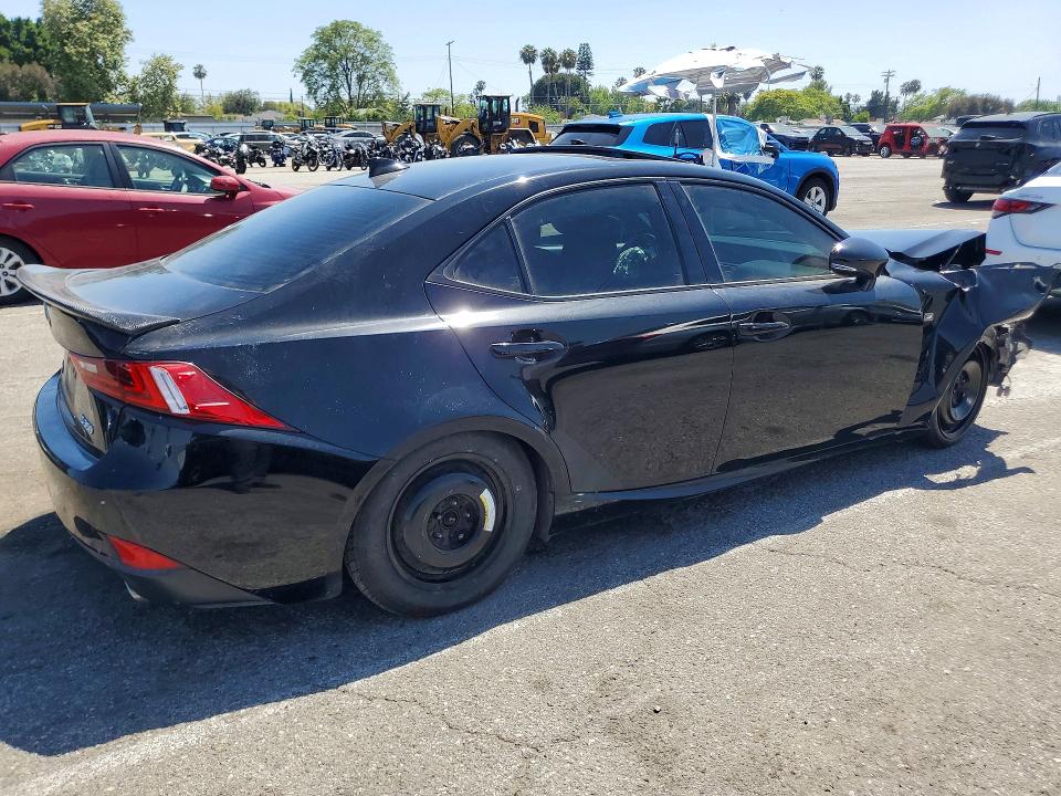2015 Lexus Is VIN JTHBE1D21F5014835 COPART salvage auction — FRONT END, Ca - Salvage Certificate, sold $900 on 2026-07-31 (photo 3)