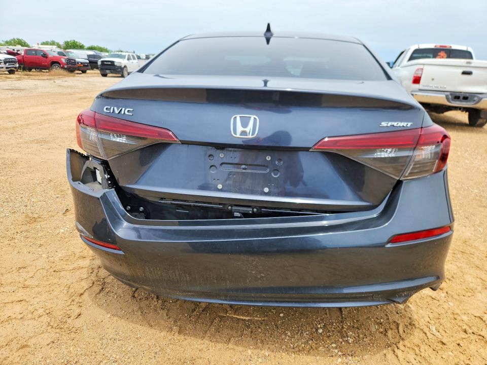 2025 Honda VIN 2HGFE2F56SH581949 COPART salvage auction — REAR END, Tx - Salvage Vehicle Title, sold $7,800 on 2026-07-09 (photo 6)
