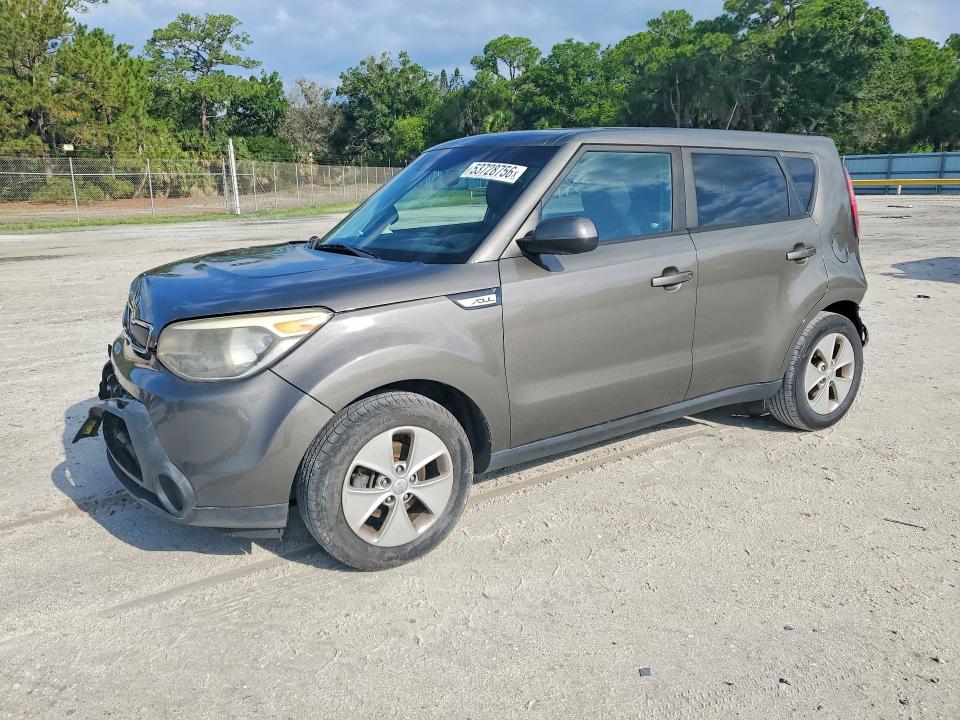 2016 Kia Soul VIN KNDJN2A22G7345906 COPART salvage auction — FRONT END, FL - CERT OF TITLE SLVG REBUILDABLE, sold $700 on 2026-07-22 (photo 1)