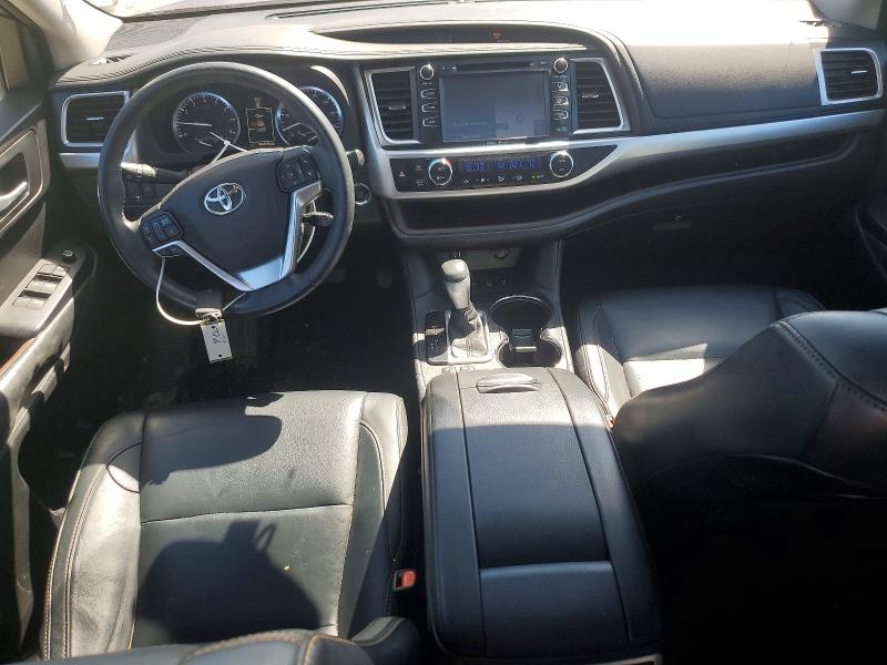 2015 Toyota Highlander VIN 5TDJKRFH6FS182583 COPART salvage auction — REAR END, Mt - Salvage Certificate Of A Vehic, sold $7,000 on 2026-07-14 (photo 8)