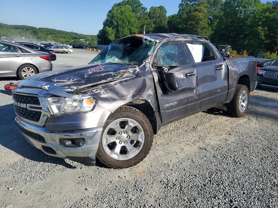 2022 Ram 1500 VIN 1C6RREFT6NN125467 COPART salvage auction — ROLLOVER, Nc - Salvage Certificate Of Title, sold $175 on 2026-07-30 (photo 1)