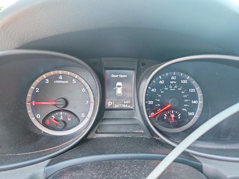 2015 Hyundai Santa fe VIN 5XYZTDLBXFG299308 COPART salvage auction — FRONT END, Nm - Cert Of Title-Salvage, sold $525 on 2026-07-23 (photo 9)