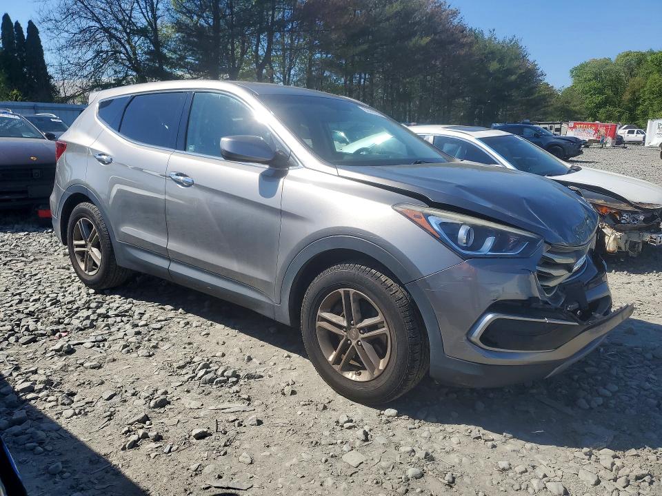 2017 Hyundai Santa fe VIN 5XYZTDLB0HG383365 COPART salvage auction — FRONT END, Nj - Cert Of Title-Salvage, sold $2,700 on 2026-07-08 (photo 4)