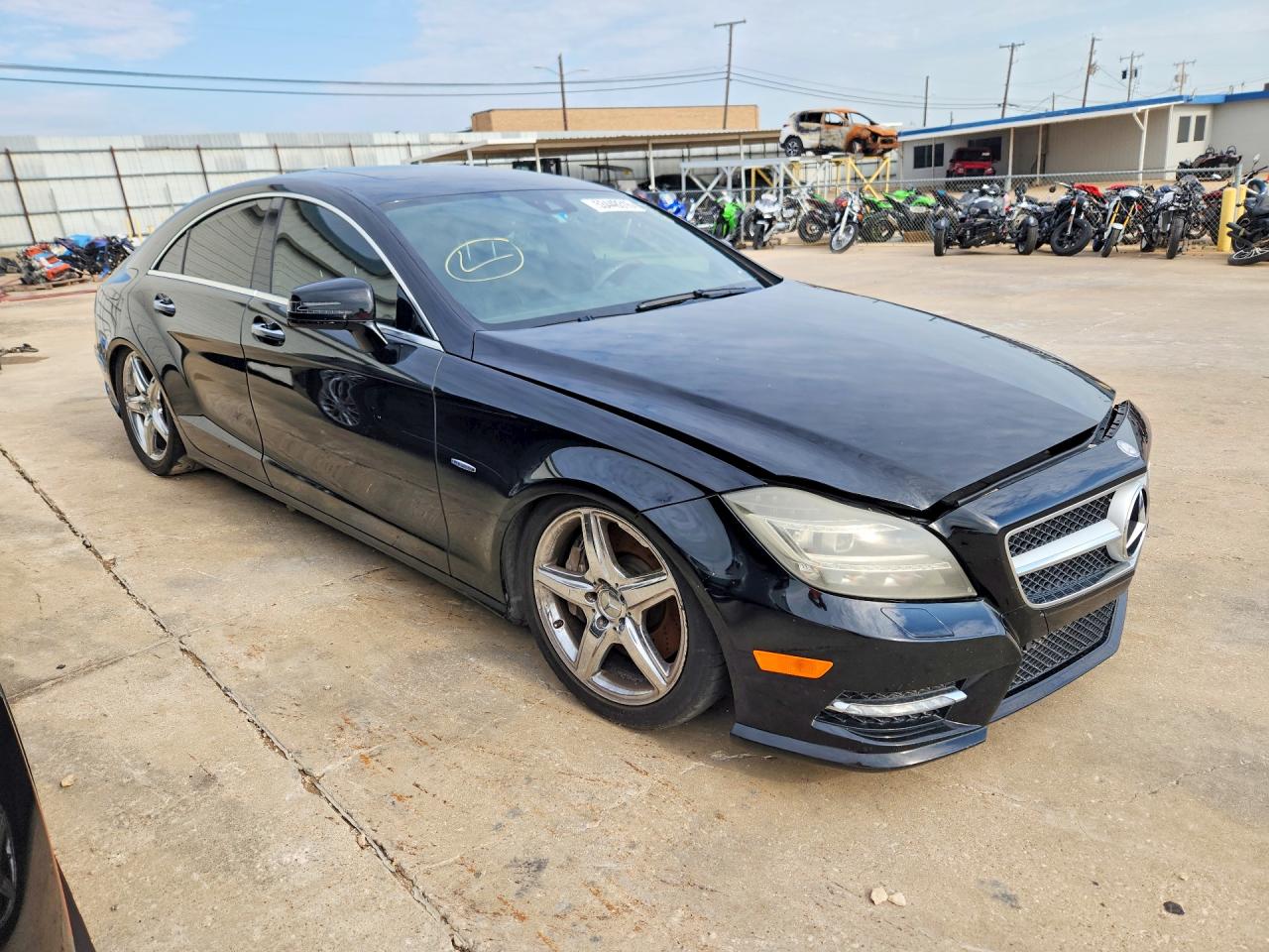 2012 Mercedes-Benz CLS-Class VIN WDDLJ7DBXCA015107 COPART salvage auction — Front End, TX - CERTIFICATE OF TITLE, sold $1,850 on 2026-07-09 (photo 4)