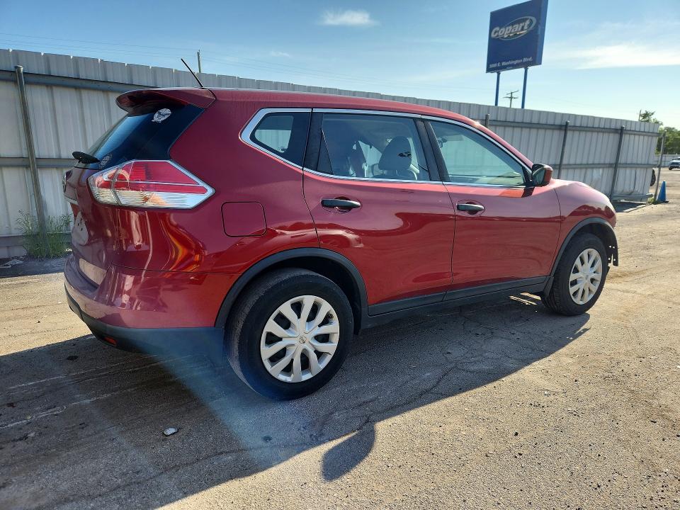 2016 Nissan Rogue VIN KNMAT2MV2GP655114 COPART salvage auction — FRONT END, Id - Salvage Certificate Of Title, sold $650 on 2026-07-27 (photo 3)