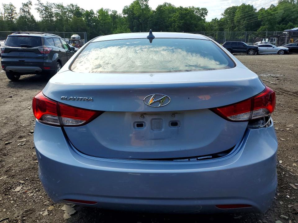 2012 Hyundai Elantra VIN KMHDH4AE4CU449413 COPART salvage auction — SIDE, Md - Cert Of Salvage > 75% Damage, sold $1,150 on 2026-07-07 (photo 6)