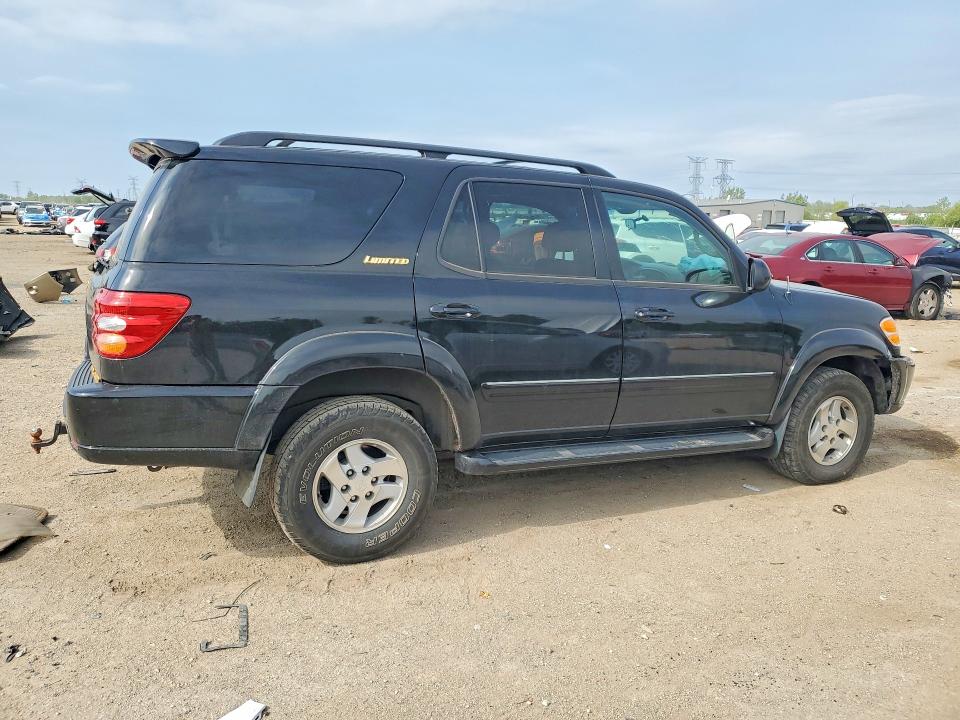 2002 Toyota Sequoia VIN 5TDBT48A72S059583 COPART salvage auction — FRONT END, Il - Salvage Certificate, sold $300 on 2026-07-28 (photo 3)