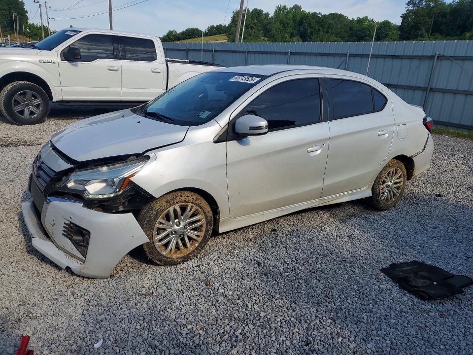 2021 Mitsubishi Mirage VIN ML32FVFJ0MHF02721 COPART salvage auction — FRONT END, Ms - Cert Of Title-Salvaged, sold $1,400 on 2026-07-08 (photo 1)