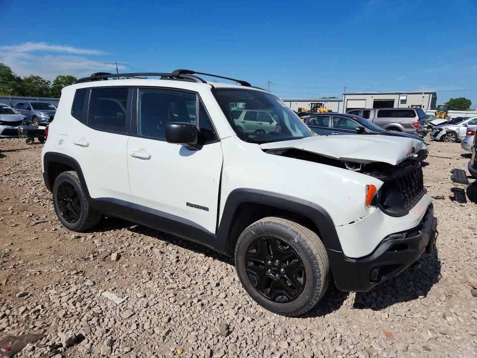 2019 Jeep Renegade VIN ZACNJBAB7KPK77723 COPART salvage auction — FRONT END, Il - Salvage Certificate, sold $1,850 on 2026-07-29 (photo 4)