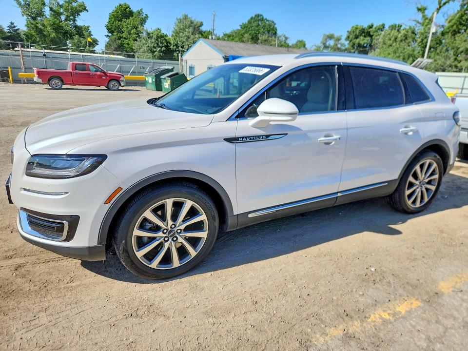 2019 Lincoln Nautilus VIN 2LMPJ8K90KBL39669 COPART salvage auction — HAIL, Ks - Cert Of Title-Salvage, sold $10,100 on 2026-07-08 (photo 1)