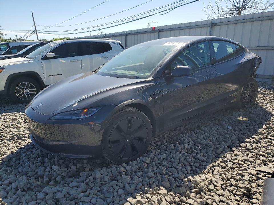 2025 Tesla Model 3 VIN 5YJ3E1EA7SF996696 COPART salvage auction — REAR END, Nj - Cert Of Title-Salvage, sold $14,000 on 2026-07-13 (photo 1)