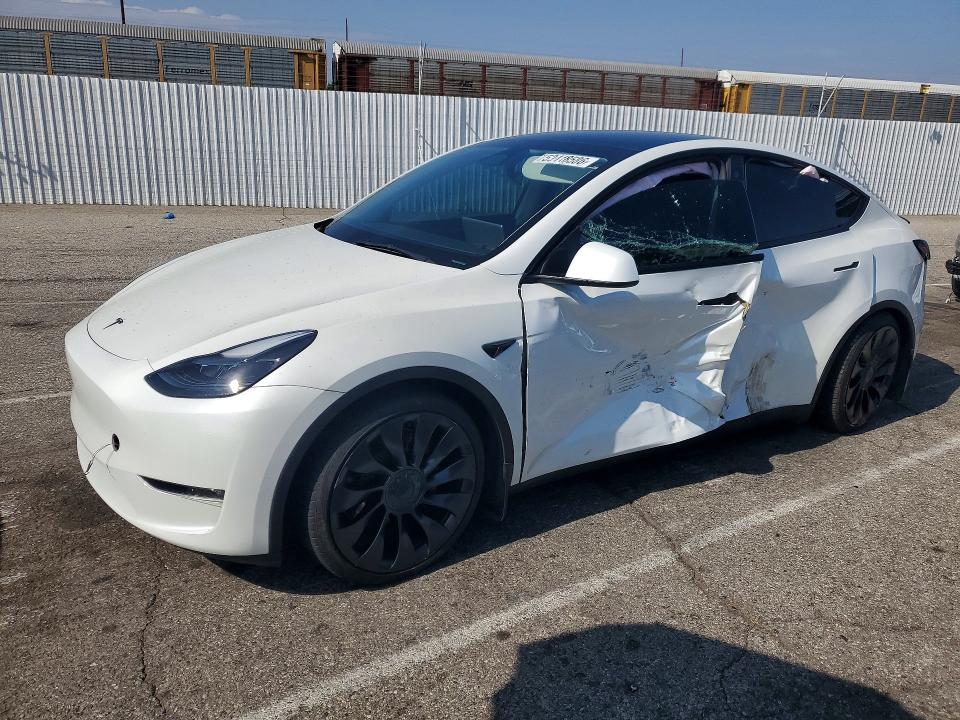 2023 Tesla Model y VIN 7SAYGDEF4PF762717 COPART salvage auction — SIDE, Ca - Salvage Certificate, sold $13,000 on 2026-07-31 (photo 1)
