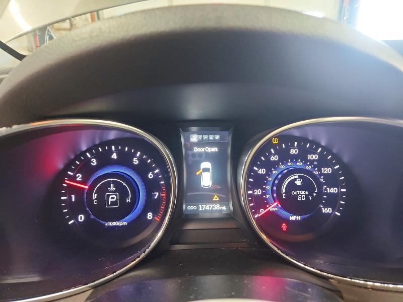 2014 Hyundai Santa fe VIN 5XYZUDLB0EG204685 COPART salvage auction — REAR END, Il - Salvage Certificate, sold $2,600 on 2026-07-27 (photo 9)