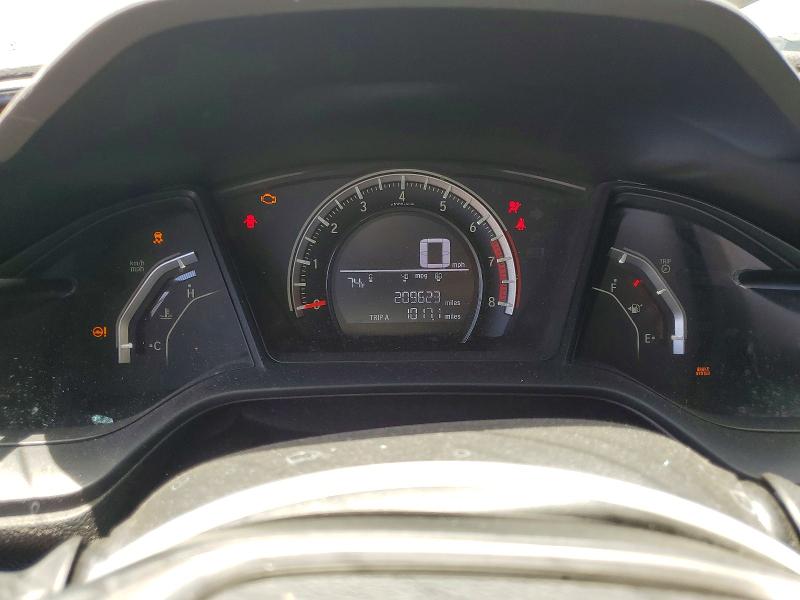 2018 Honda Civic VIN SHHFK7G4XJU210824 COPART salvage auction — FRONT END, Ca - Salvage Certificate, sold $650 on 2026-07-16 (photo 9)