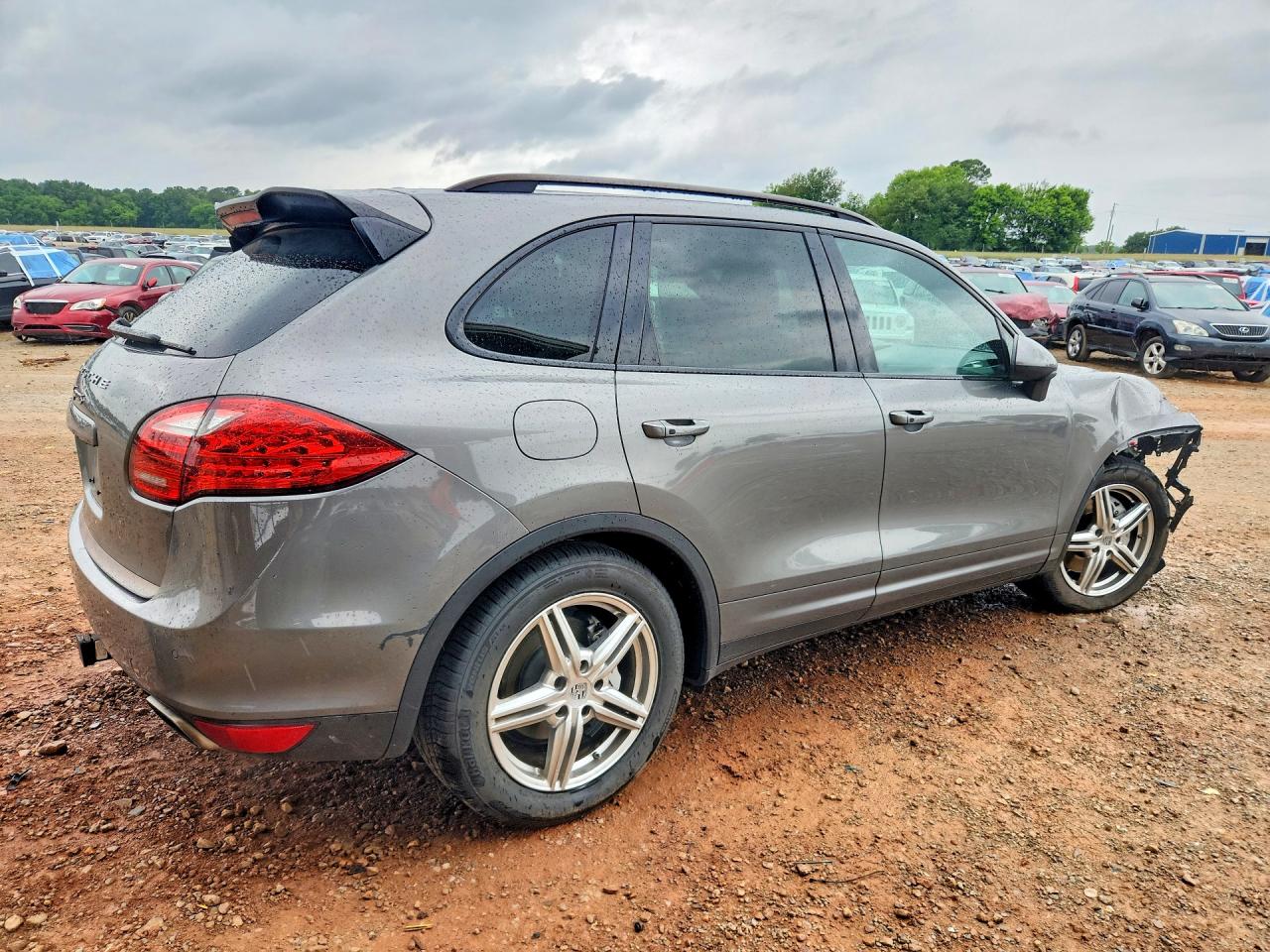 2014 Porsche Cayenne VIN WP1AB2A25ELA58488 COPART salvage auction — Front End, AL - CERT OF TITLE-SALVAGE TITLE, sold $1,850 on 2026-07-01 (photo 3)