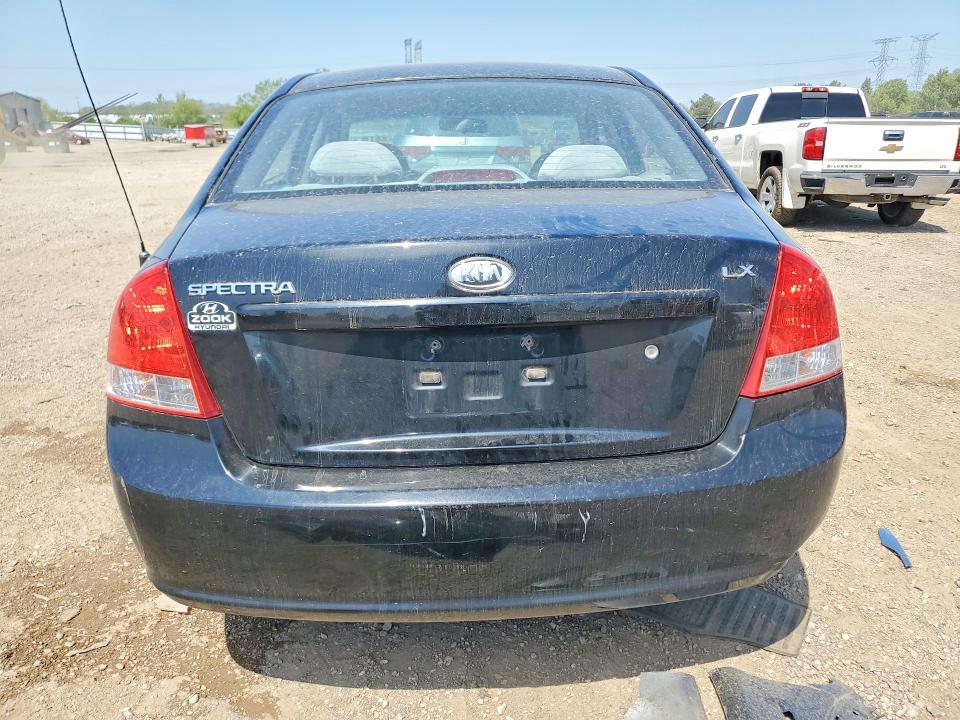 2009 Kia Spectra VIN KNAFE221095659643 COPART salvage auction — FRONT END, IL - SALVAGE CERTIFICATE, sold $225 on 2026-07-28 (photo 6)