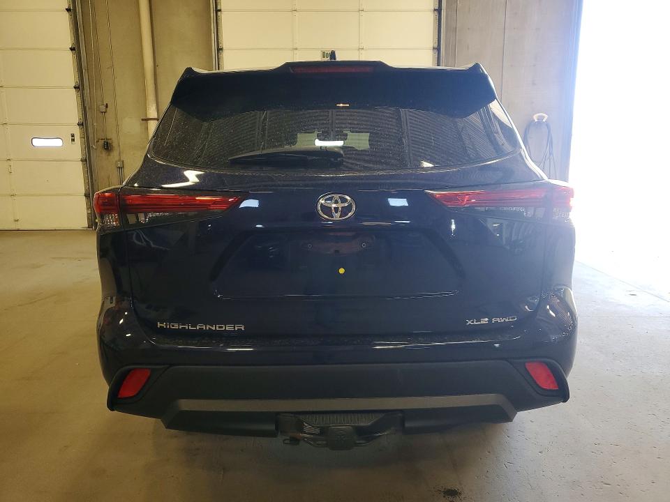 2021 Toyota Highlander VIN 5TDGZRBH1MS539726 COPART salvage auction — FRONT END, Mn - Cert Of Title-Salvage, sold $13,300 on 2026-07-07 (photo 6)