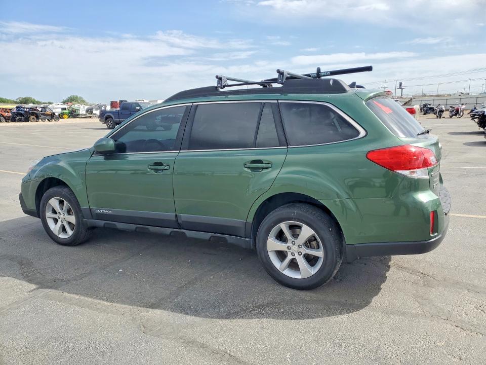 2013 Subaru Outback VIN 4S4BRDKC7D2266022 COPART salvage auction — FRONT END, ID - SALVAGE CERTIFICATE OF TITLE, sold $925 on 2026-07-02 (photo 2)