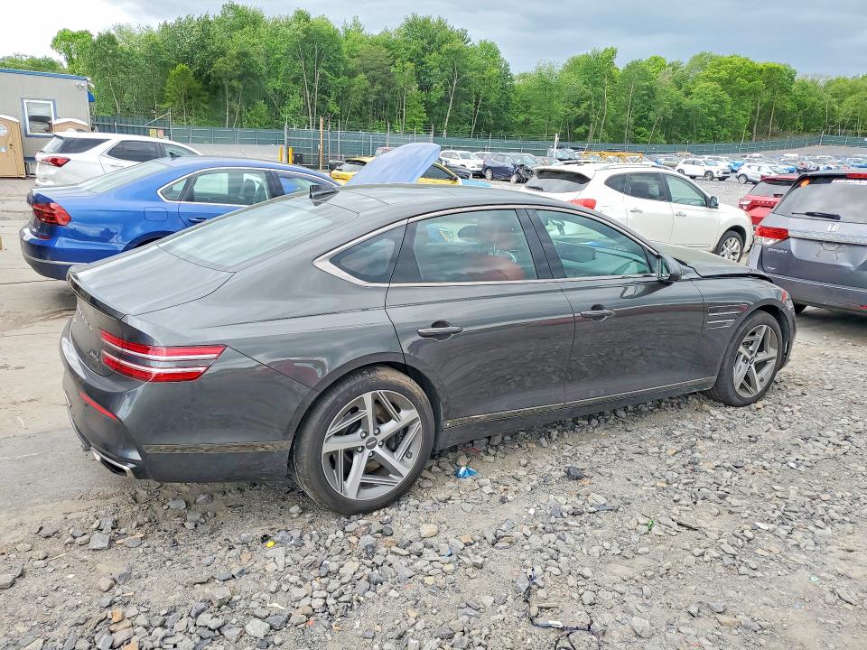 2024 Genesis G80 VIN KMTGB4SD0RU225980 COPART salvage auction — FRONT END, Pa - Certificate Of Salvage, sold $9,000 on 2026-07-08 (photo 3)