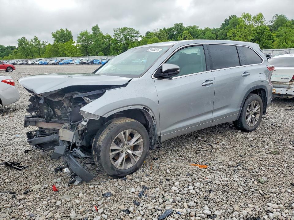 2015 Toyota VIN 5TDBKRFH2FS087345 COPART salvage auction — FRONT END, Ky - Cert Of Title-Salvage, sold $2,550 on 2026-07-24 (photo 1)