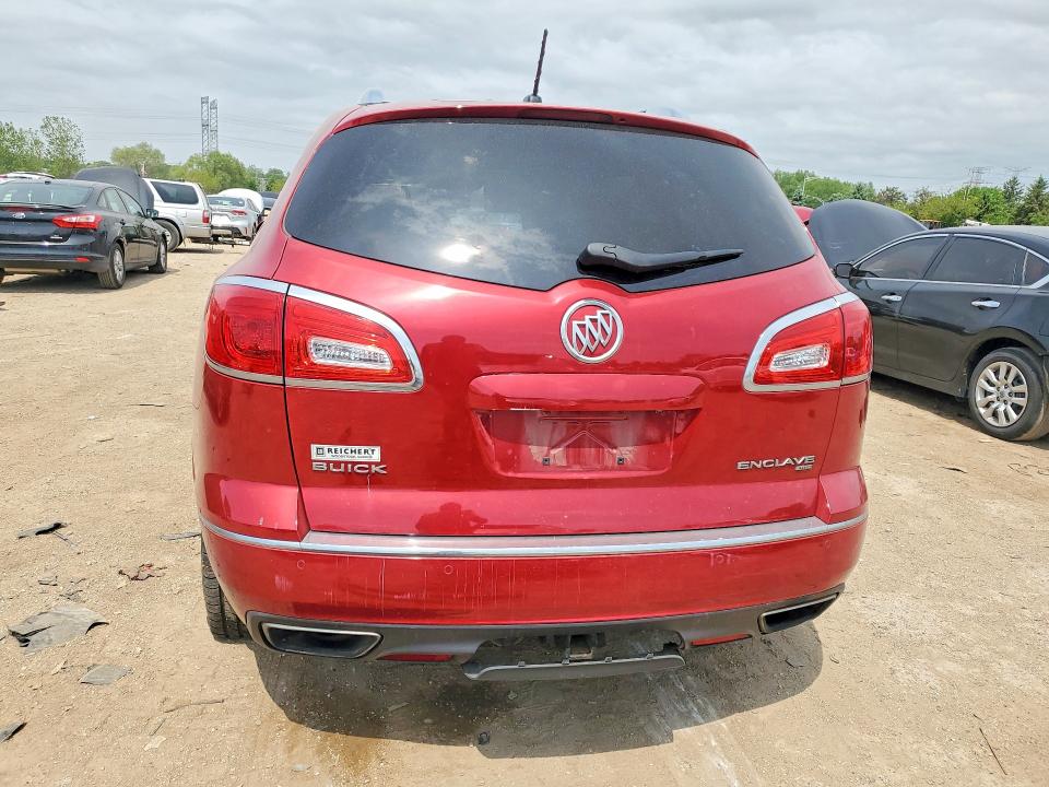2014 Buick Enclave VIN 5GAKVBKDXEJ332682 COPART salvage auction — FRONT END, Il - Salvage Certificate, sold $3,950 on 2026-07-02 (photo 6)