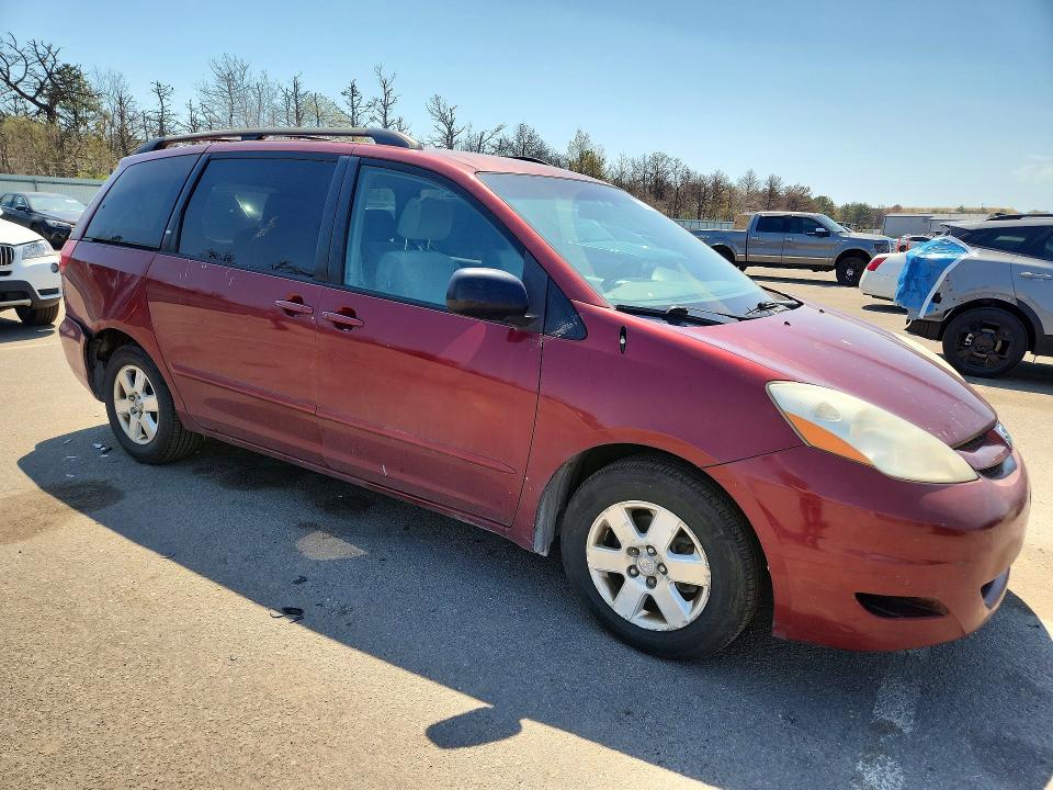 2007 Toyota Sienna VIN 5TDZK23C57S074251 COPART salvage auction — REAR END, NY - MV-907A SALVAGE CERTIFICATE, sold $80 on 2026-07-22 (photo 4)
