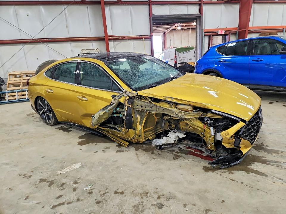 2021 Hyundai Sonata VIN 5NPEJ4J24MH113341 COPART salvage auction — FRONT END, MD - CERT OF SALVAGE > 75% DAMAGE, sold $2,350 on 2026-07-28 (photo 4)