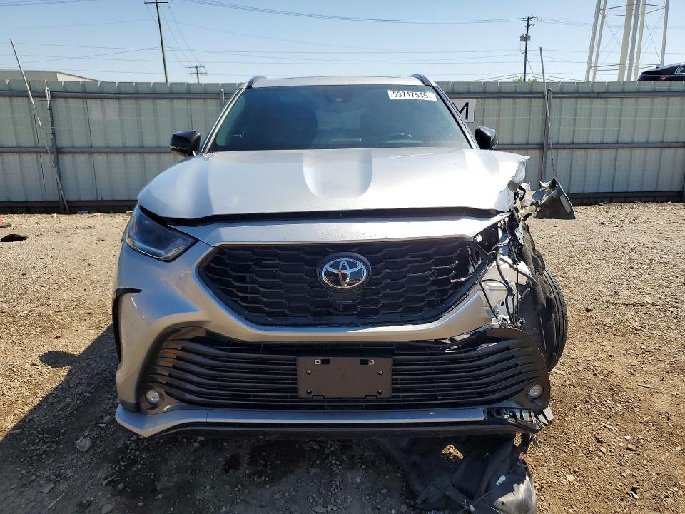 2023 Toyota Highlander VIN 5TDKDRBH9PS508608 COPART salvage auction — FRONT END, IL - SALVAGE CERTIFICATE, sold $15,200 on 2026-07-08 (photo 5)