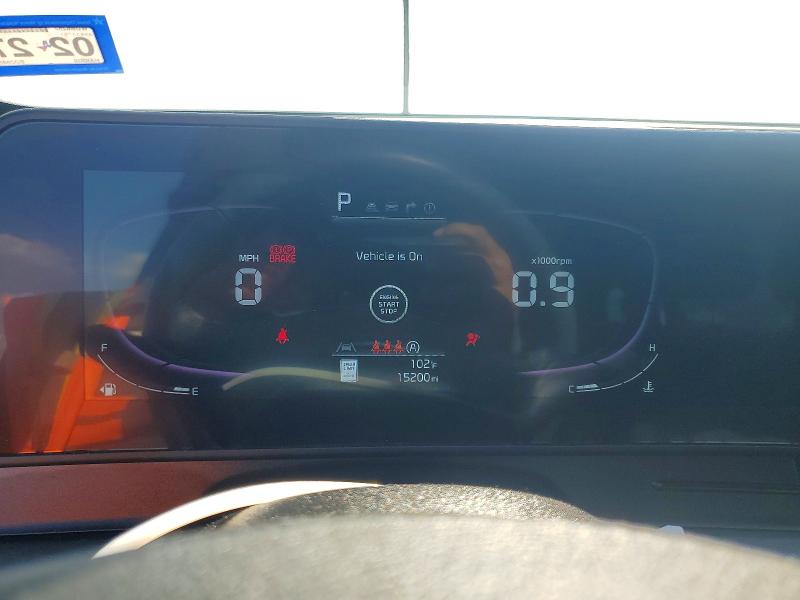 2025 Kia Sportage VIN 5XYK6CDFXSG288517 COPART salvage auction — HAIL, TX - CERTIFICATE OF TITLE, sold $7,200 on 2026-07-30 (photo 9)