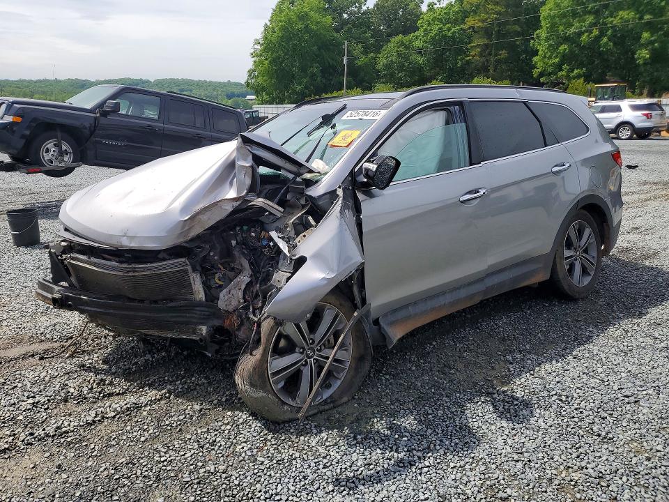 2016 Hyundai Santa fe VIN KM8SRDHF2GU151452 COPART salvage auction — FRONT END, Nc - Salvage Certificate Of Title, sold $150 on 2026-07-23 (photo 1)