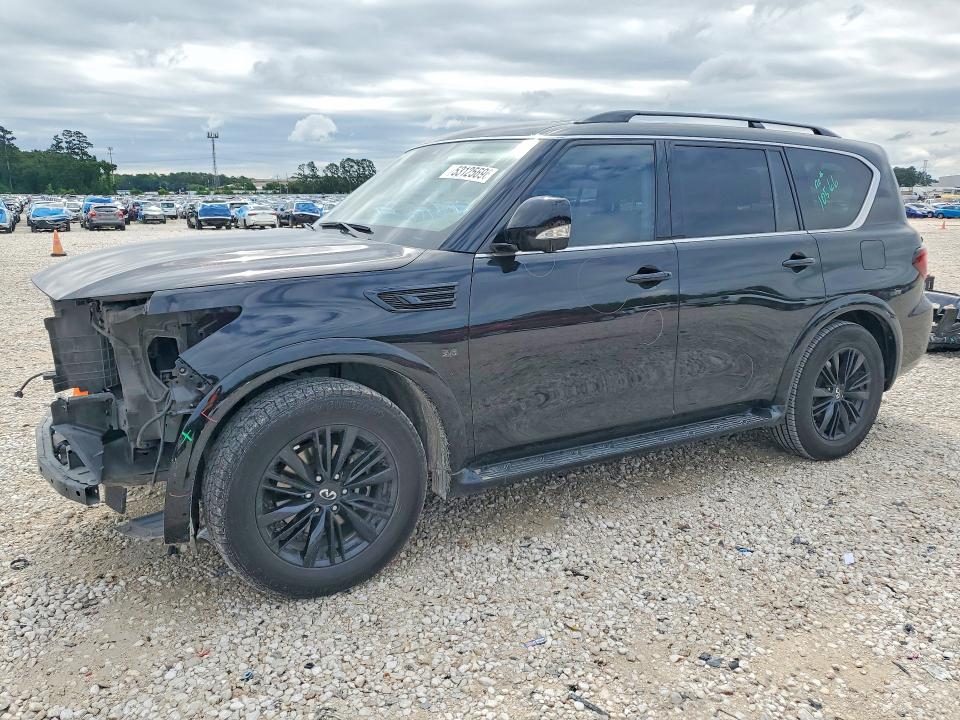 2018 Infiniti Qx80 VIN JN8AZ2NF8J9661926 COPART salvage auction — FRONT END, Tx - Certificate Of Title, sold $250 on 2026-07-28 (photo 1)