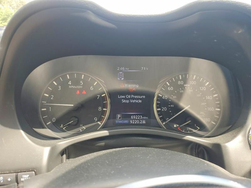 2021 Infiniti Q50 VIN JN1EV7BR4MM754127 COPART salvage auction — FRONT END, Md - Cert Of Salvage > 75% Damage, sold $2,450 on 2026-07-28 (photo 9)