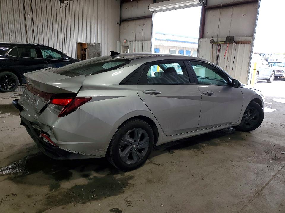 2021 Hyundai Elantra VIN 5NPLM4AG1MH045820 COPART salvage auction — REAR END, Ny - Mv-907A Salvage Certificate, sold $2,350 on 2026-07-13 (photo 3)