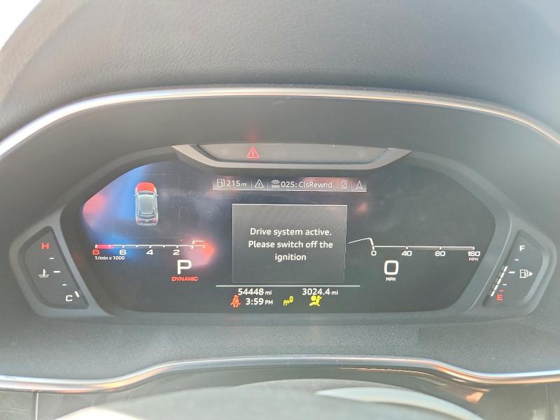 2021 Audi Q3 VIN WA1EECF38M1023126 COPART salvage auction — FRONT END, Co - Public - Salvage Title, sold $7,200 on 2026-07-07 (photo 9)
