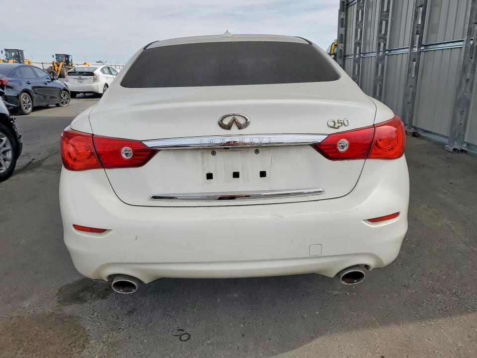 2015 Infiniti Q50 VIN JN1BV7AP7FM352205 COPART salvage auction — FRONT END, Ca - Salvage Certificate, sold $975 on 2026-07-02 (photo 6)