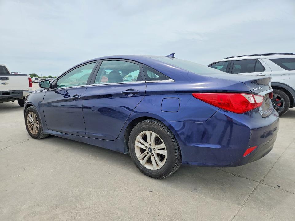 2014 Hyundai Sonata VIN 5NPEB4AC9EH941490 COPART salvage auction — FRONT END, Tx - Salvage Vehicle Title, sold $825 on 2026-07-09 (photo 2)