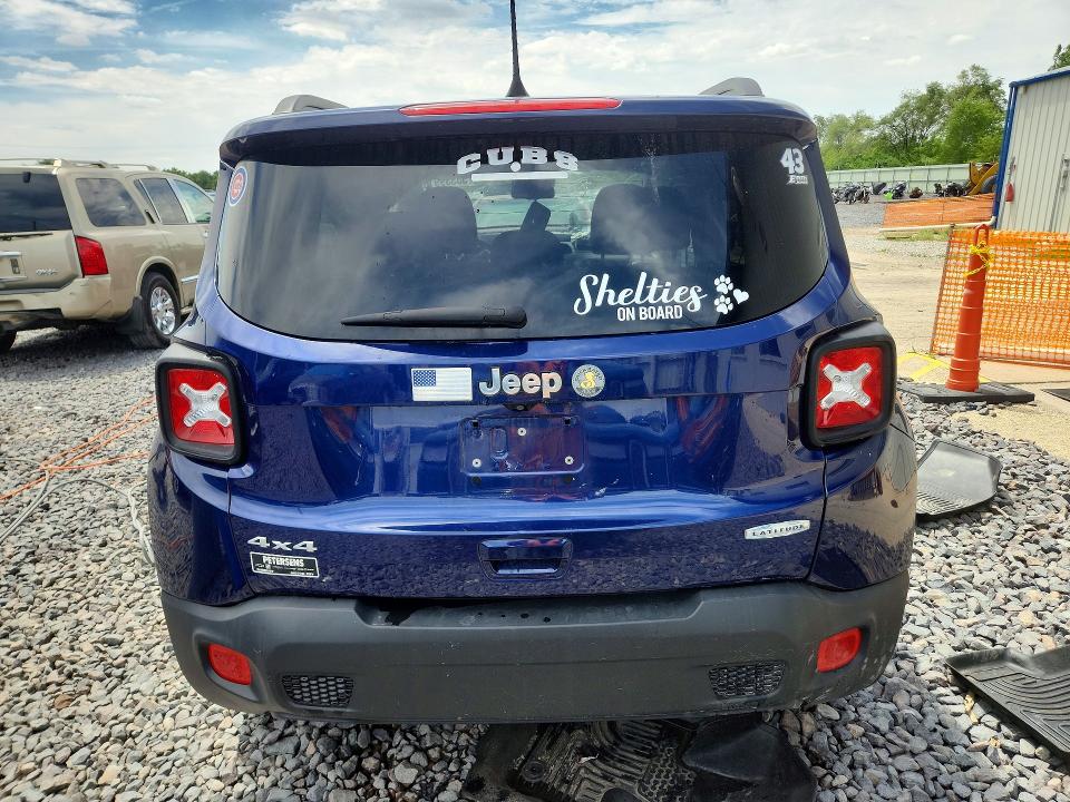 2018 Jeep Renegade VIN ZACCJBBB0JPG93359 COPART salvage auction — FRONT END, Il - Salvage Certificate, sold $600 on 2026-07-20 (photo 6)
