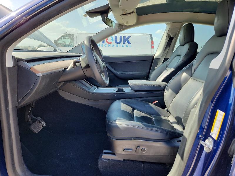 2021 Tesla Model y VIN 5YJYGDEE4MF122152 COPART salvage auction — REAR END, Tx - Salvage Vehicle Title, sold $7,700 on 2026-07-16 (photo 7)