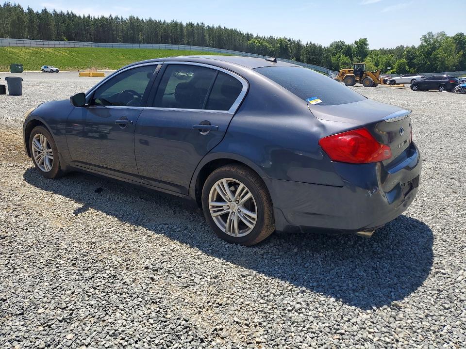 2012 Infiniti G VIN JN1DV6AR8CM730662 COPART salvage auction — REAR END, Nc - Salvage Certificate Of Title, sold $175 on 2026-07-30 (photo 2)