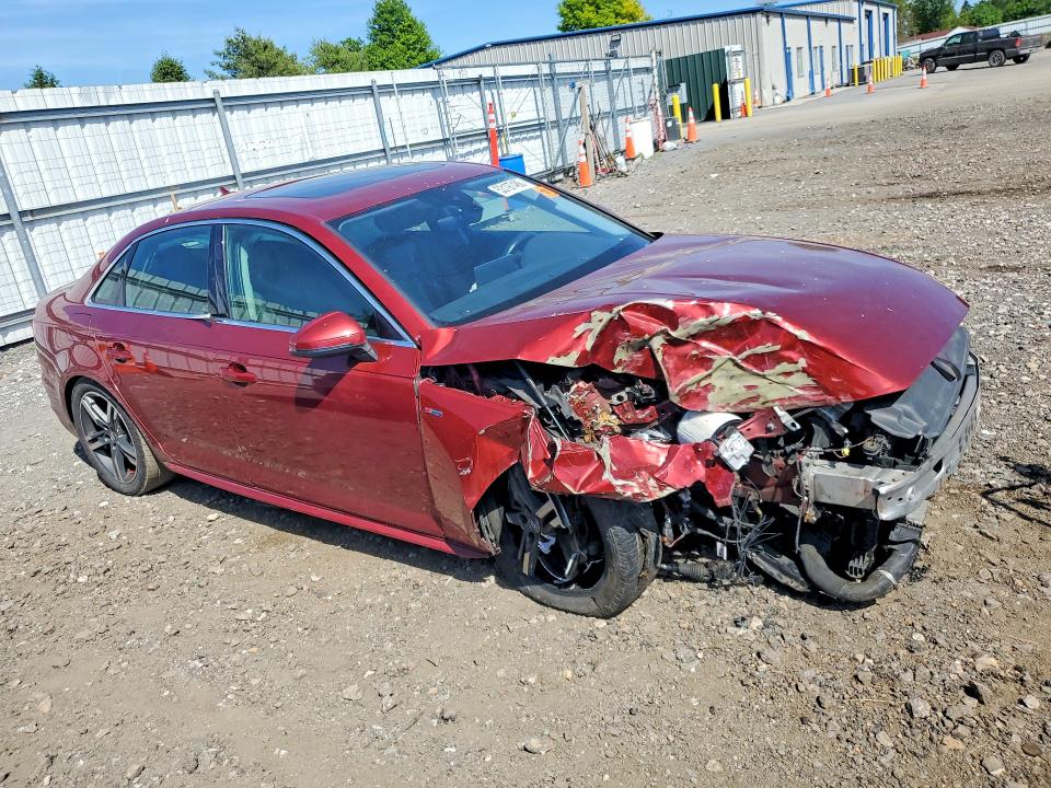 2018 Audi A4 VIN WAUENAF41JN016264 COPART salvage auction — FRONT END, MD - CERT OF SALVAGE > 75% DAMAGE, sold $675 on 2026-07-27 (photo 4)