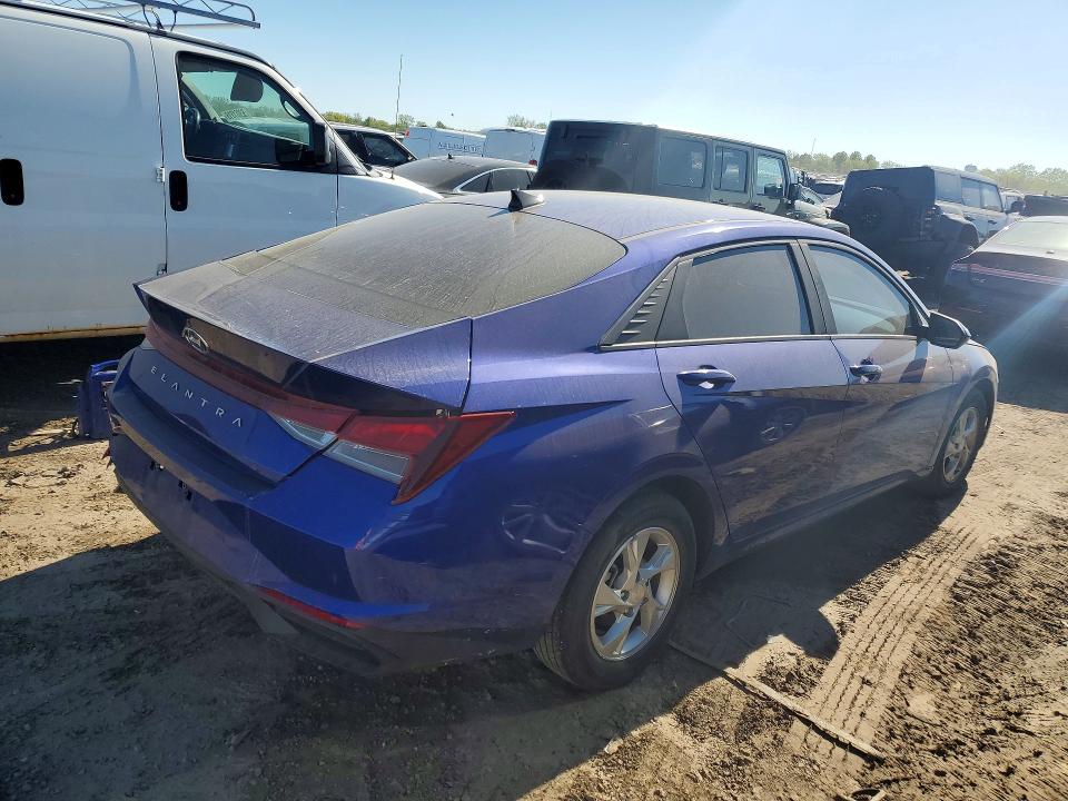 2023 Hyundai Elantra VIN KMHLL4AG7PU499501 COPART salvage auction — REAR END, Il - Salvage Certificate, sold $5,000 on 2026-07-23 (photo 3)