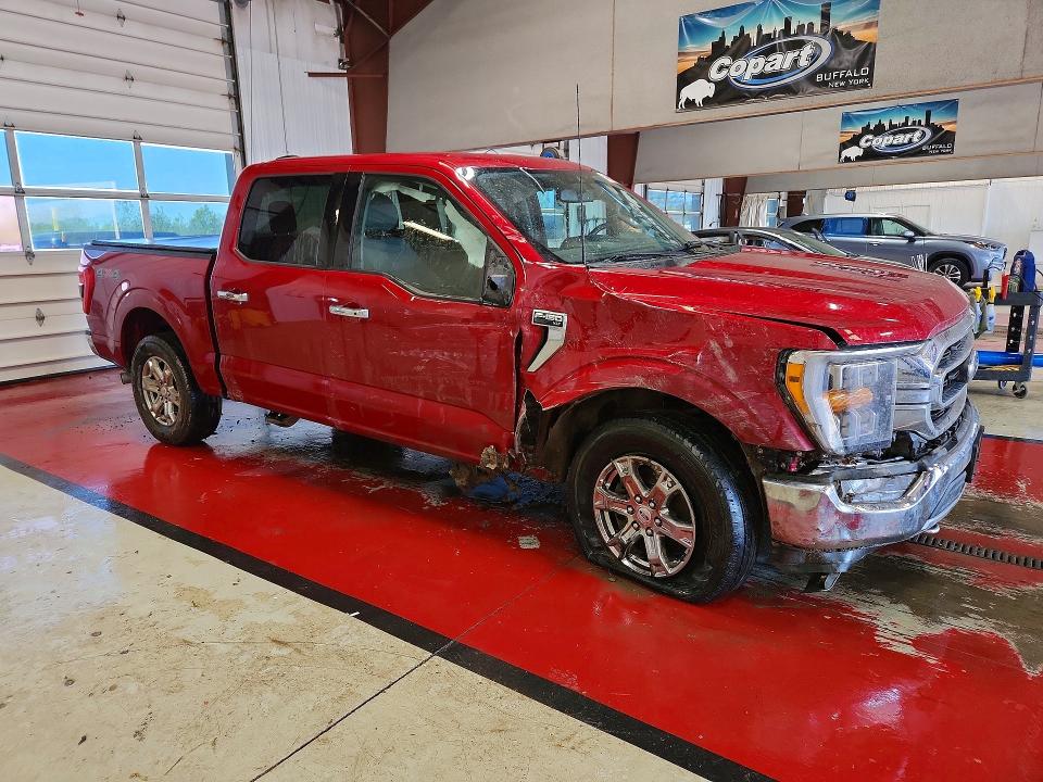 2021 Ford F-150 VIN 1FTEW1EPXMKE16566 COPART salvage auction — FRONT END, Ny - Mv-907A Salvage Certificate, sold $10,800 on 2026-07-02 (photo 4)
