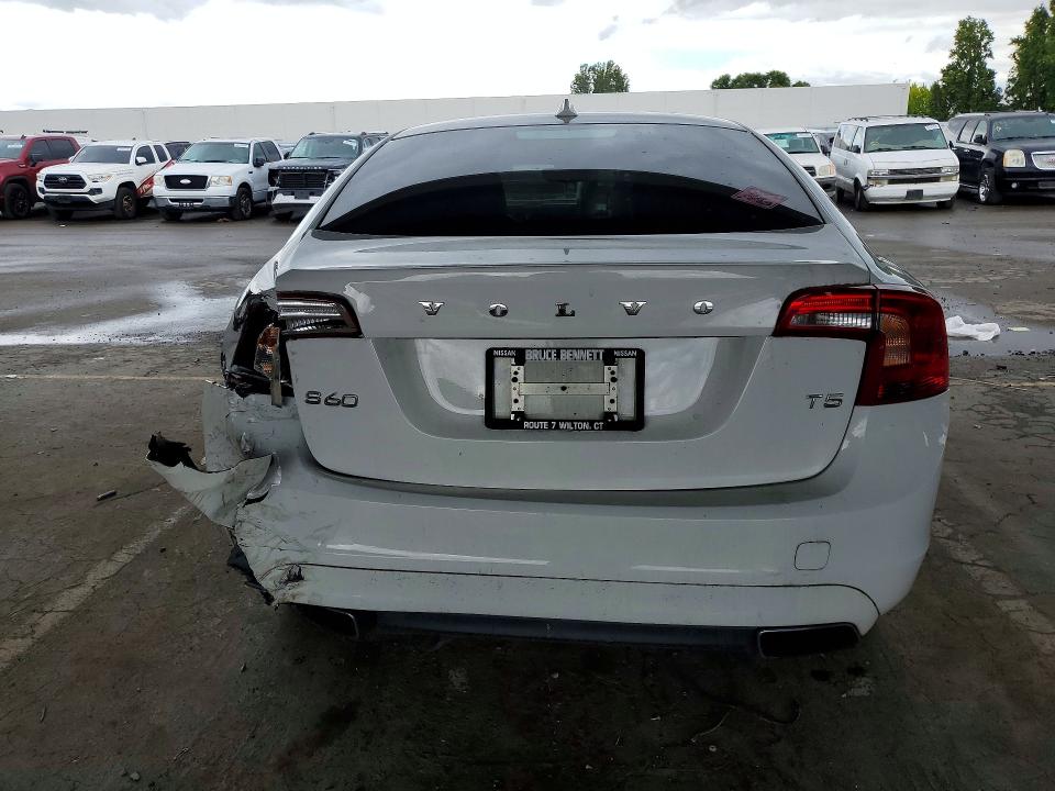 2016 Volvo S60 VIN YV126MFKXG2397930 COPART salvage auction — REAR END, CA - SALVAGE CERTIFICATE, sold $150 on 2026-07-28 (photo 6)