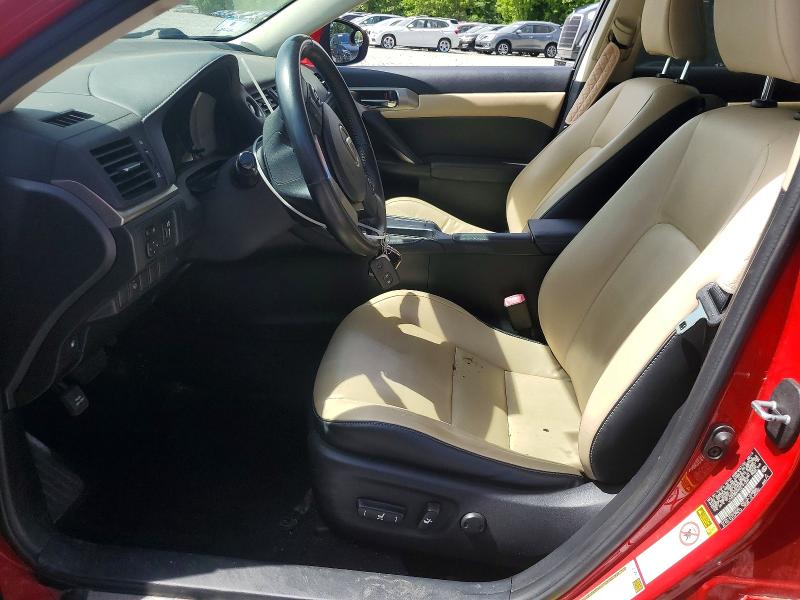 2014 Lexus Ct VIN JTHKD5BH7E2191004 COPART salvage auction — REAR END, Ma - Cert Of Title-Reconstrctd Coll, sold $2,700 on 2026-07-16 (photo 7)