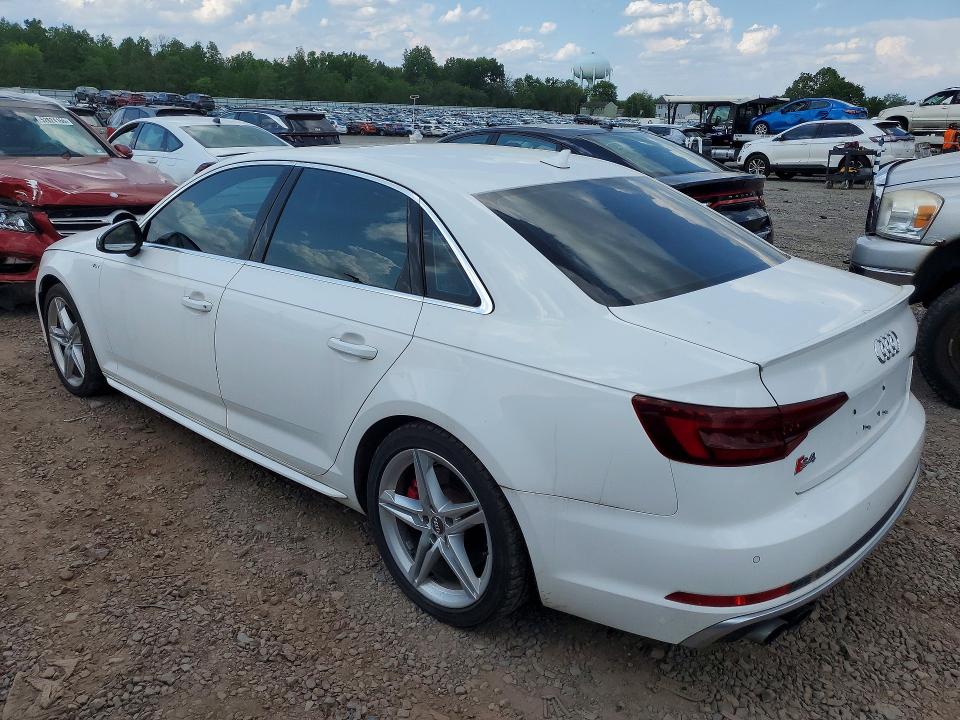 2018 Audi S4 VIN WAUB4AF42JA019445 COPART salvage auction — MINOR DENT/SCRATCHES, NJ - CERTIFICATE OF TITLE, sold $5,000 on 2026-07-02 (photo 2)