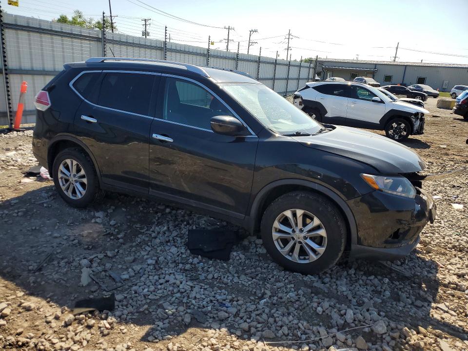 2016 Nissan Rogue VIN KNMAT2MV6GP698659 COPART salvage auction — FRONT END, Il - Salvage Certificate, sold $1,450 on 2026-07-31 (photo 4)